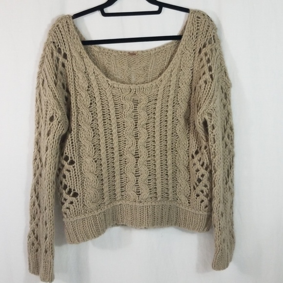 Free People Sweaters - Free People Crop Crochet Sweater